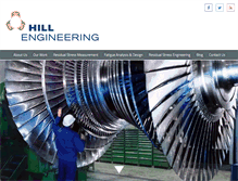 Tablet Screenshot of hill-engineering.com